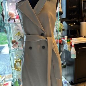 Sleeveless Trench Style Dress